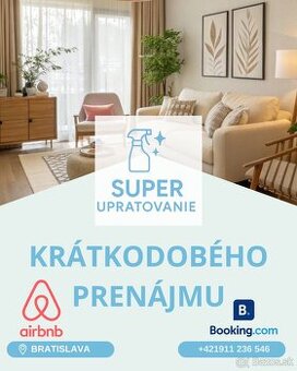 Upratovanie Airbnb/Booking