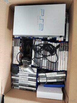 Ps2 s kopou hier a príslušenstvom