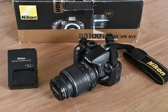 Nikon d3100 s VR objektivom nikkor 18-55 AF 8 tis. snimko