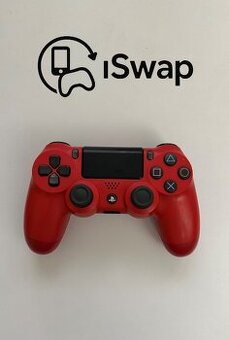 Originálny červený ovládač pre Ps4
