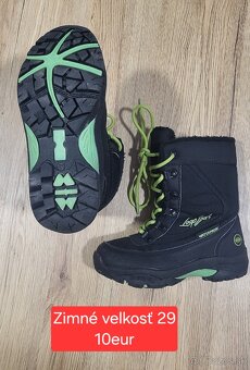 Zimné detske topánky + prechodné