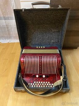 Heligonka Hohner Club lllM CF 3hlas + kufor + remene