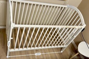 Detská postieľka biela – zdarma za odvoz