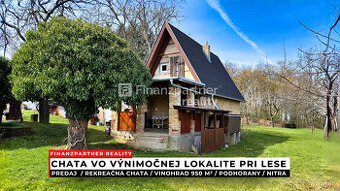 Vinohrady, ticho, výhľady - chata Podhorany, Nitra