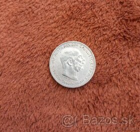 Predám mincu 1 koruna 1916, Ag, František Jozef I.