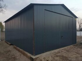 PLECHOVÁ GARÁŽ 5 X 6m - AKRYLOVY