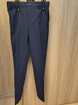 Elegantne tmavomodre nohavice H&M 140 ako nove