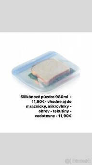Úzke silikónové púzdro Tupperware