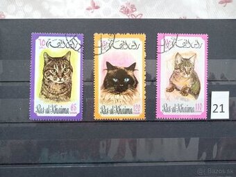 Poštové známky č.861 - 20 ks sérií SVET II. - fauna, flora