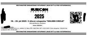 Rubicon Festival Golden Circle
