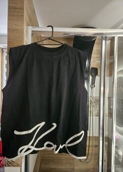 Karl Lagerfeld cierne tricko - 1