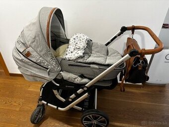 Gesslein kočík + Recaro autosedačka s isofix základňou