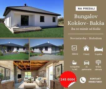 Nový bungalov len 10 minút od Košíc – Kokšov Bakša