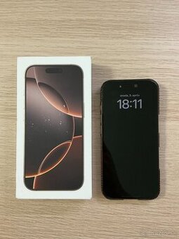 iPhone 16 Pro 256 GB púštny titán