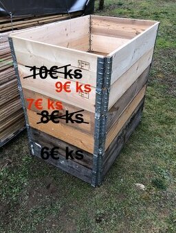 Drevené paletové ohrádky na vyvýšený záhon