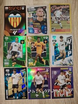 Valencia - futbalové kartičky