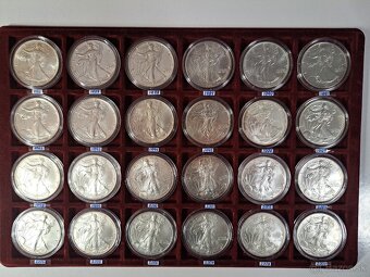 1Oz mince American Eagle - kompletná sada