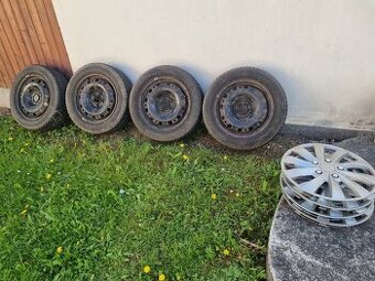 Predam plechove disky 4xR15 a zimne gumy na VW Polo