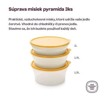 Tupperware sada pyramida