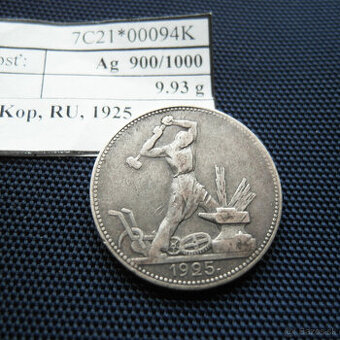 Staré mince 50Kop,RU,Ag 900/1000