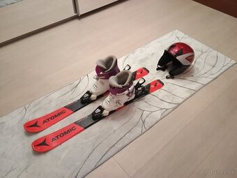 Detské lyže s lyžiarkami