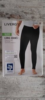 Pánske dlhé čierne spodky -nové č.XXL