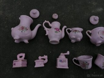 Predám zbierka miniatúr z ružového porcelánu