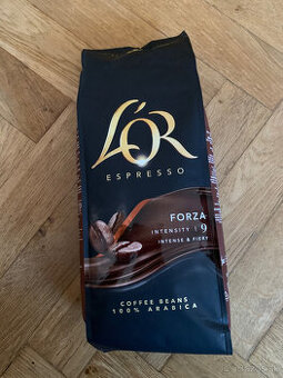 Predám zrnkovú kávu L'OR Espresso Forza
