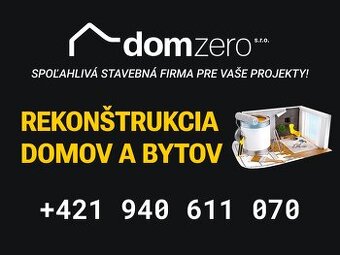 Rekonštrukcie domov a bytov, rekonštrukcia a oprava jadra