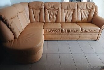 Kožená rohová sedacia súprava - ako NOVÁ, BEZ POŠKODENIA