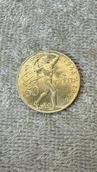 Stříbrná mince ČSR 50 Kčs 1970 Osvobození (Ag 700, 13g)