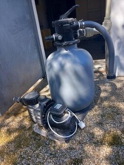 Kompletná piesková filtrácia s výkonom 6 m3/h pre bazén do 3