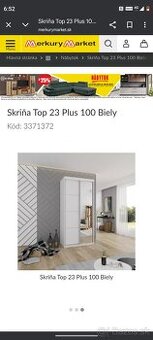 Skriňa so zrkadlom