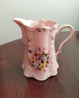ružový porcelán - mliekovka