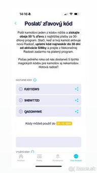 Radosť kódy na 50% zľavu