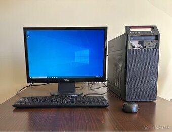 Predam Lenovo PC + monitor Fujitsu-Siemens