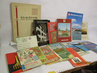 Predám knihy a mapy Bratislavy