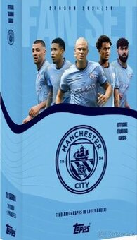 Futbalové karty Topps fan set Manchester City 2024/25