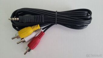 Kábel audio jack 3,5 mm na RCA konektor, (1,5m)