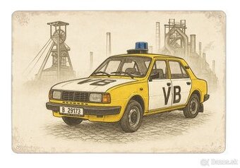 plechová cedule - Škoda 120 L: Veřejná bezpečnost