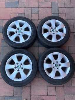 Originalne hlinikove disky Skoda R16, 5x112