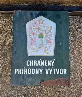 Tabuľa Chránený prírodný výtvor, ČSSR
