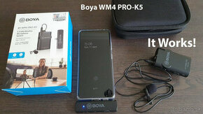Predám bezdrôtový mikrofónny systém Boya BY-WM4 Pro K5 - 1