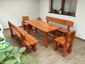 Drevené záhradné sedenie-záhradný nábytok BUK