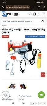 Elektricky navijak 230 v 550w