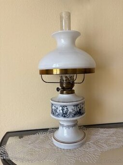 Stolná petrolejová lampa s cylindrom Wallendorf V-44cm