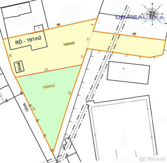 Predaj stavebného pozemku 1000m2 na výstavbu rodinného domu