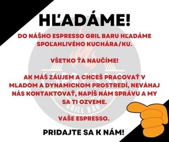 Espresso Grill Bar Budimir hľadá nový staff