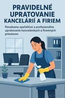 Pravidelné upratovanie kancelárií a firiem