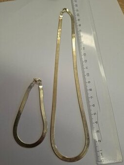 Strieborný set 2 - náramok a náhrdelník